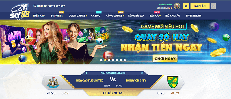 Bắn cá và Quick Games trên Sky88